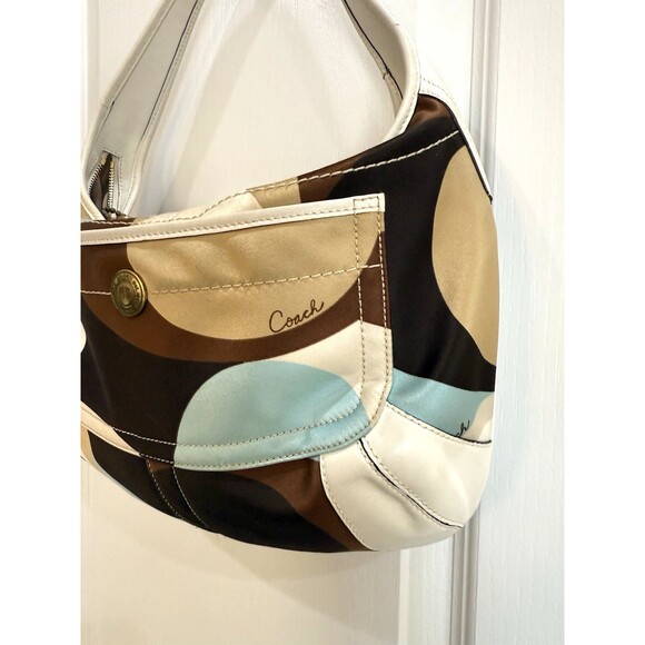 バッグ Coach Soho Abstract Print Hobo Bag COACH Soho Abstract Print Hobo Bag 10781 Multicolor Nylon Leather Y2K
